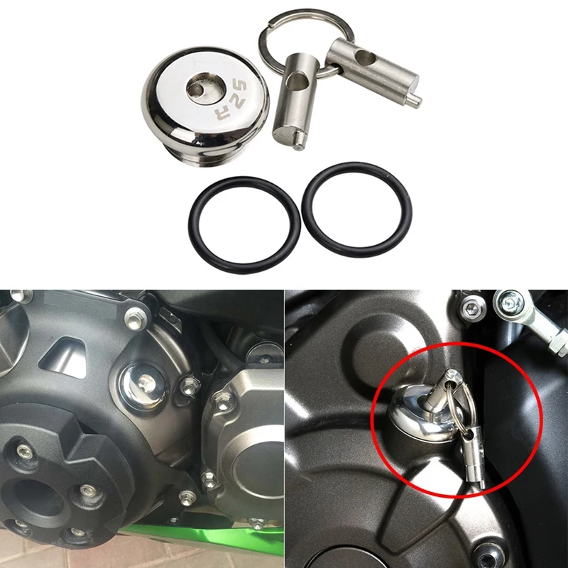 Motorcycle Engine Oil Cap Bolt Screw Anti Theft Lock Filler Cover For YAMAHA R1 R6 FZ1S FZ6N MT-07 MT-09 XJ6 FZ8N