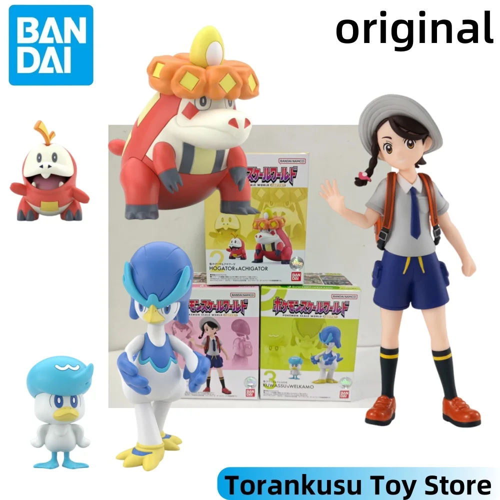 

Фигурки BANDAI Pokemon Scale World: Фуэко и Куаксли, оригинальные коллекционные модели Figuarts, игрушки для декора