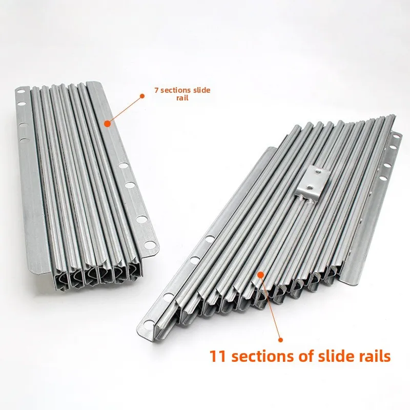 منزلق تمديد الطاولة غير المرئي، حاجز تصغير من سبائك الألومنيوم لاستخدام الطاولة القابلة للطي #4