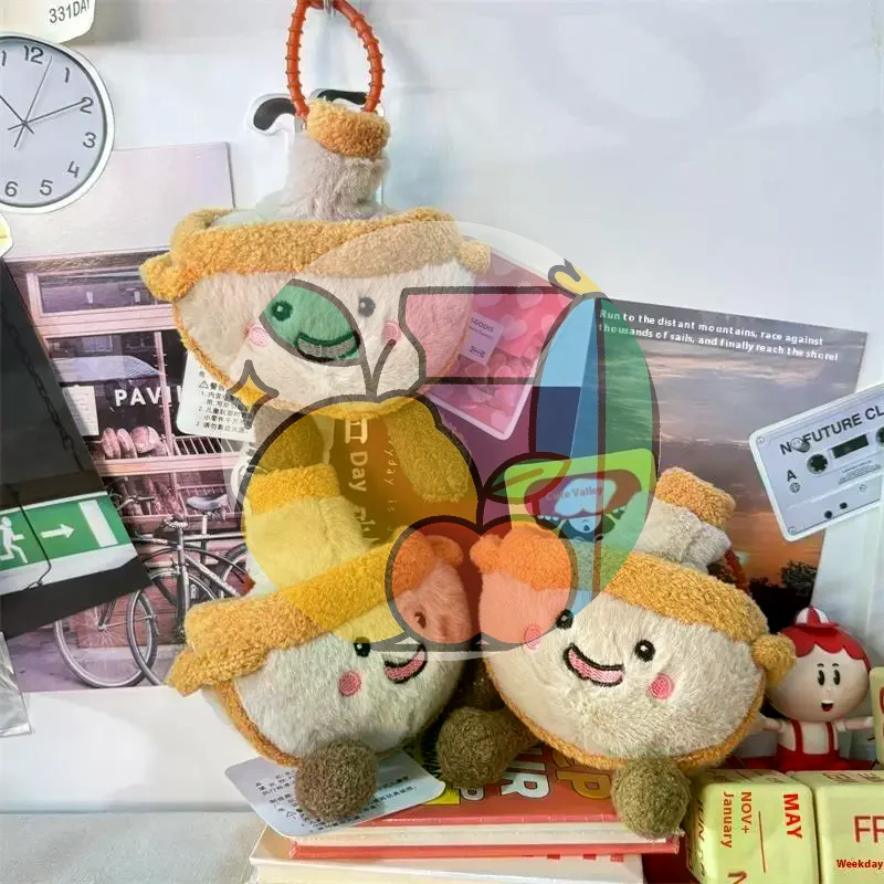 

[JT]1/2PCS Creative Cute Hot Pot Copper Furnace Plush Keychain Stuffed Doll Pendant for Bag Charms Backpack Ornaments Gift