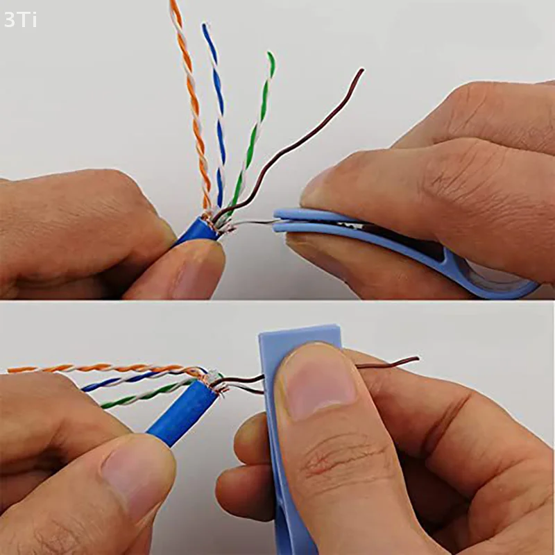 Herramienta para desenredar cables de red, enderezador de cables de ingeniero para herramientas separadoras de cables CAT5/CAT5e/CAT6 que se dibujan rápidamente y fácilmente