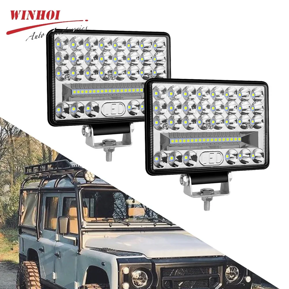 

6Inch 144W Led Light Bar Off Road 4X4 Car Led Headlight 12V Long Range Work Light for 4x4 Atv Auto Pickup Truck Farm Tractor