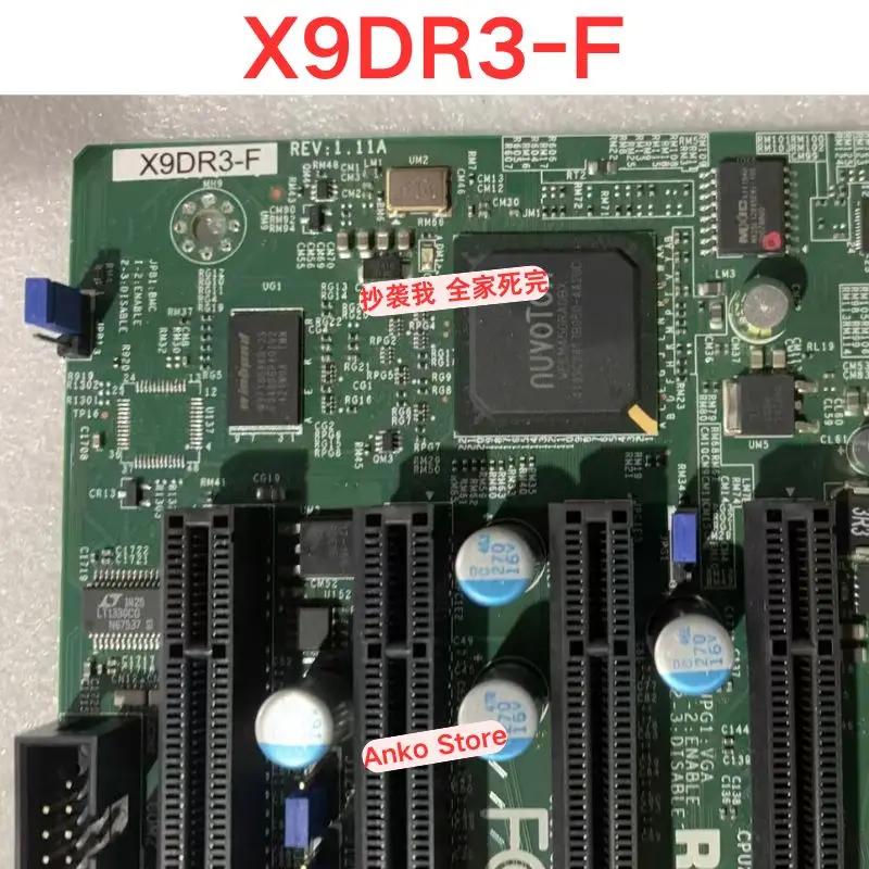 Second-hand test OK  X9DR3-F dual channel X79 2011 C606 server motherboard supports E5 V2 and DDR3