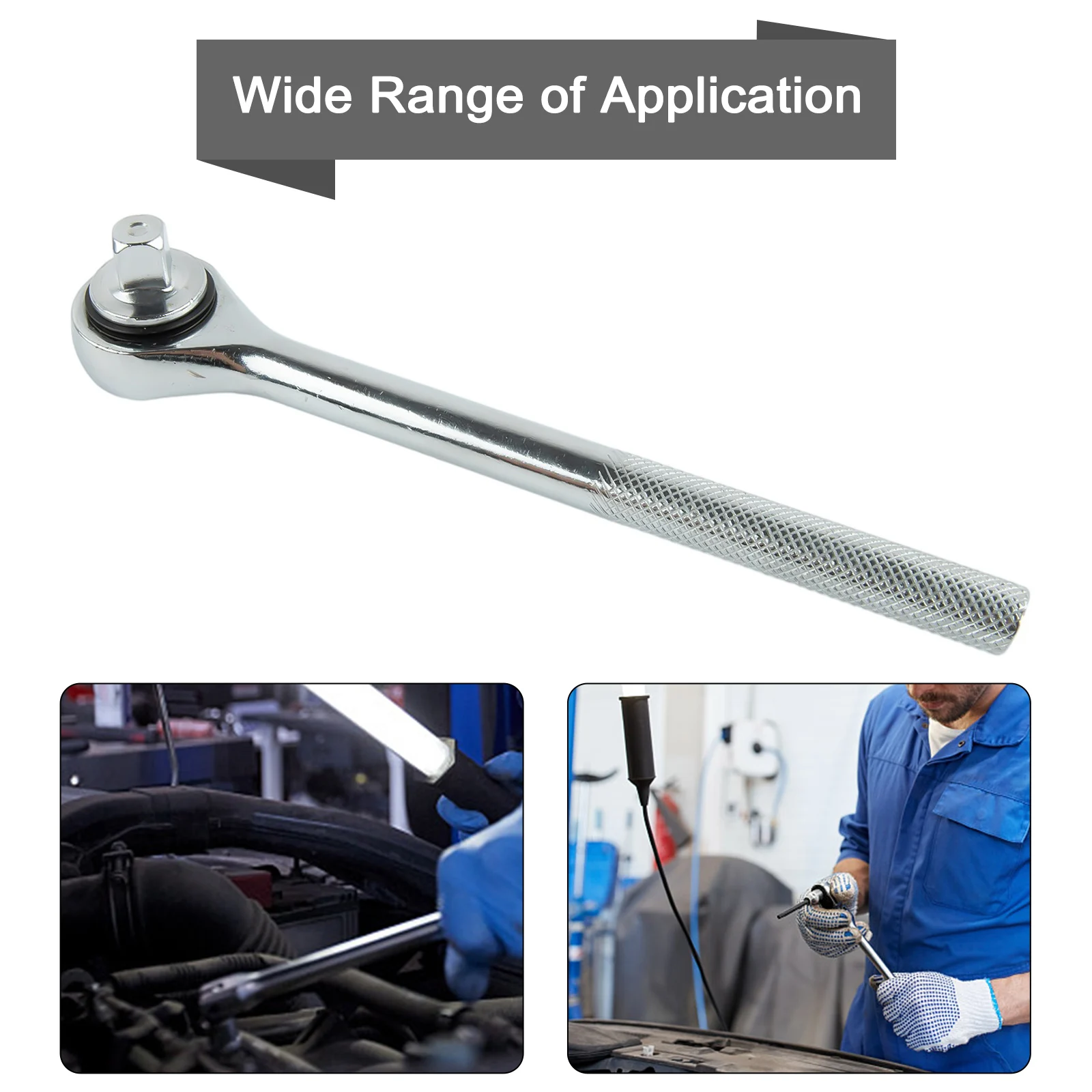 Imagem -05 - Chave de Catraca High Torque Soquete h Handle Aço Cromo Vanádio Liberação Rápida Chave de Cabeça Quadrada Ferramentas Manuais 14 38 12