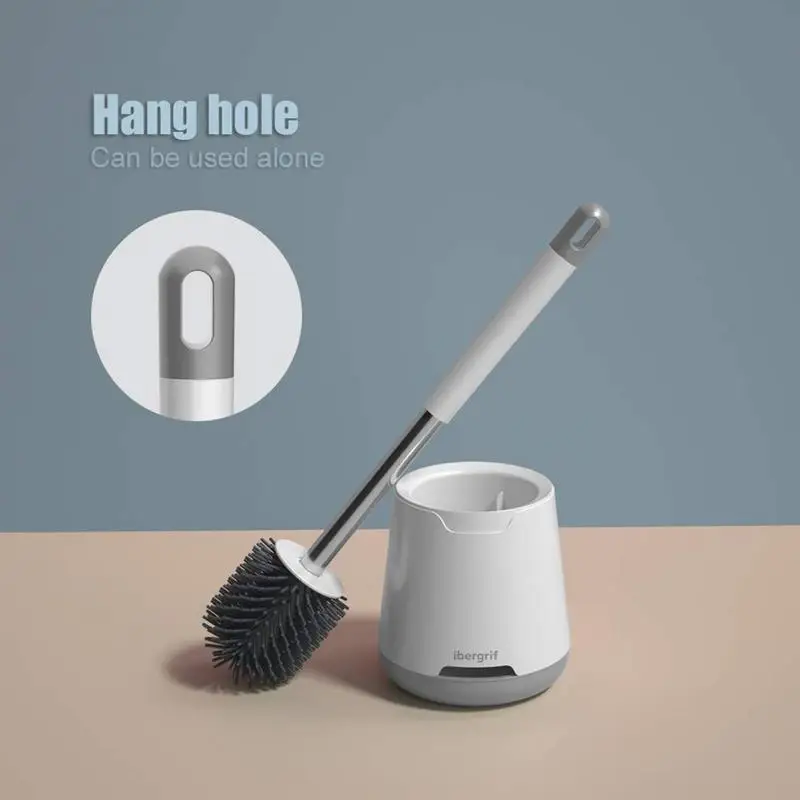 Toilet Brush Holder Set Drip-Proof Bathroom Toilet Brush Toilet Brush Cleaner Toilet Brush For Deep Cleaning Long Handle