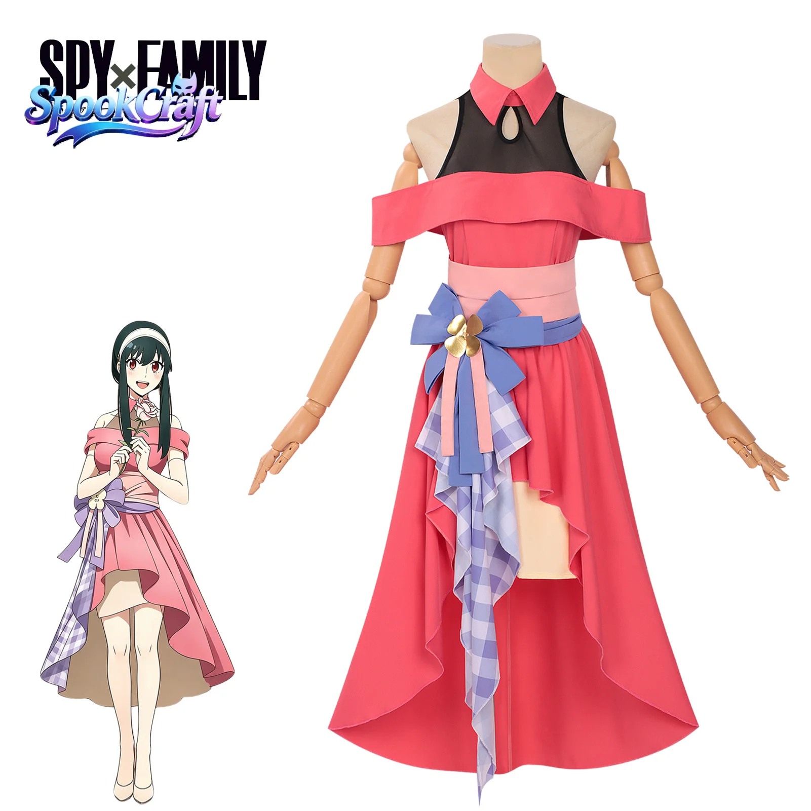 Yor Collab Jurk Cosplay Kostuu - Anime Cosplay Yor recensie en prijs