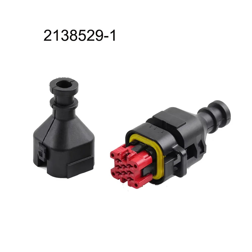 

100PCS 2138529-1 Automotive connector terminal 8 pin female male Plug socket terminal rubber seal