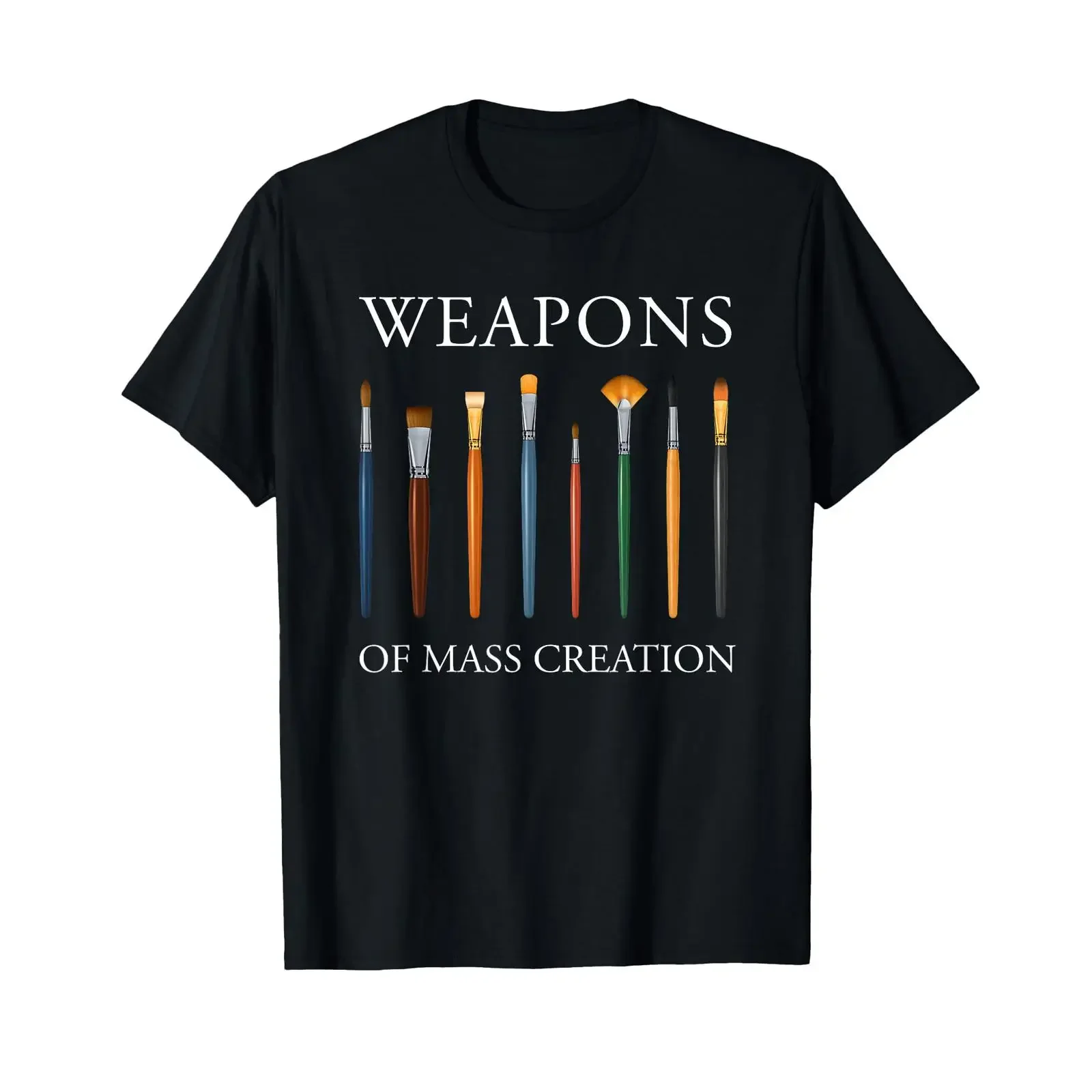 Weapons Of Mass Creation Art Brush T Shirt vintage Washed Casual graphic Comfortable Versatile homme Stylish streetwear