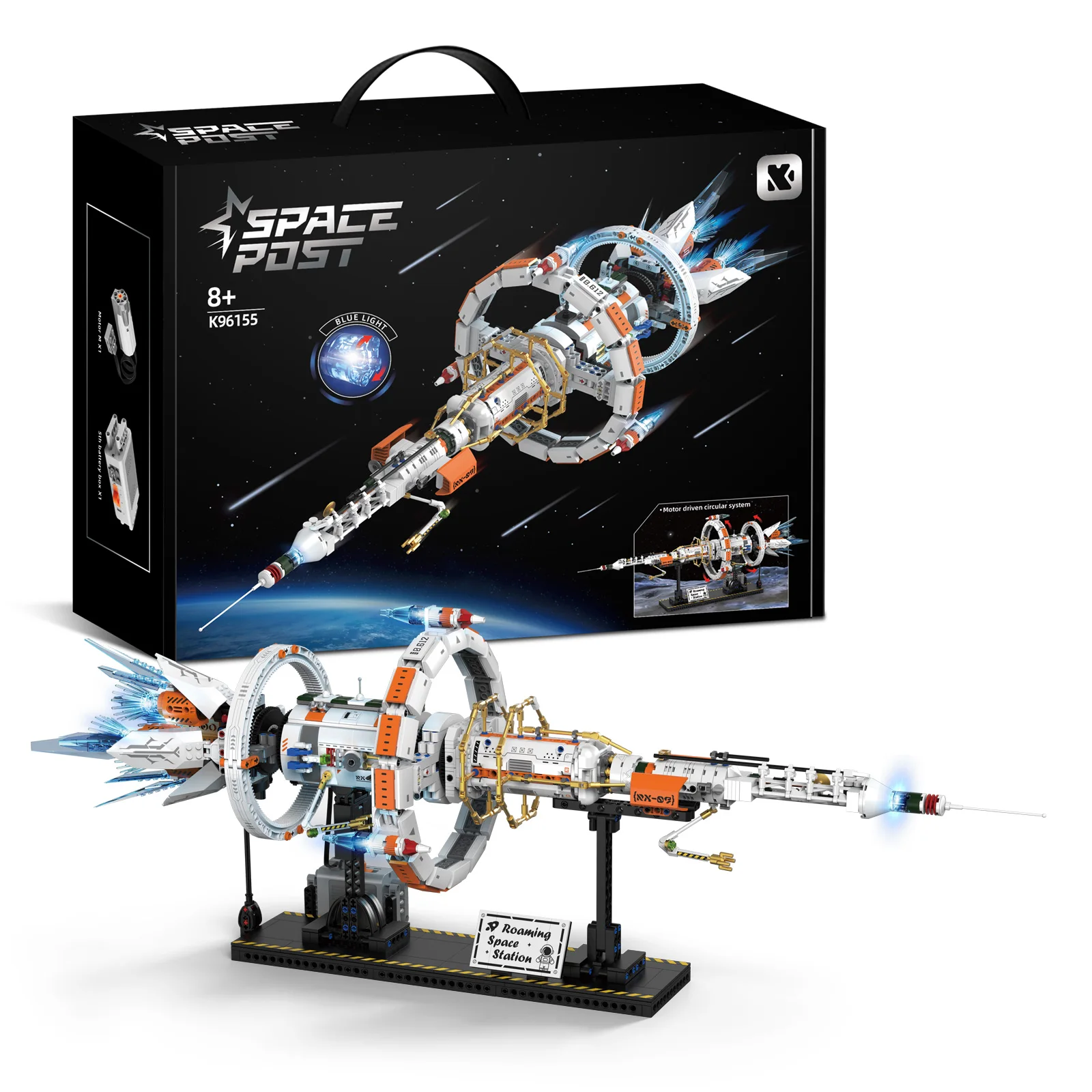 1583 + قطعة مكعبات بناء سفينة الفضاء الجديدة لتقوم بها بنفسك الإضاءة الإبداعية بطارية تعمل بالطاقة لعب الأطفال الكبار سطح المكتب الفني هدية مثالية