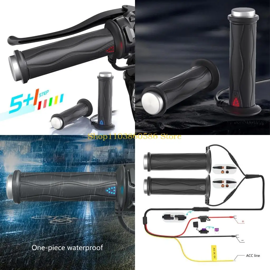 

242A Электрический нагретый мотоцикл ручки ручки с надписью нагреваем