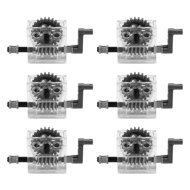 

Комплект для сборки коробки передач B48A, 6 комплектов, Technic Trans-Clear, совместимый с Lego Technic Wormbox, мотор-редуктор Trans-Clear