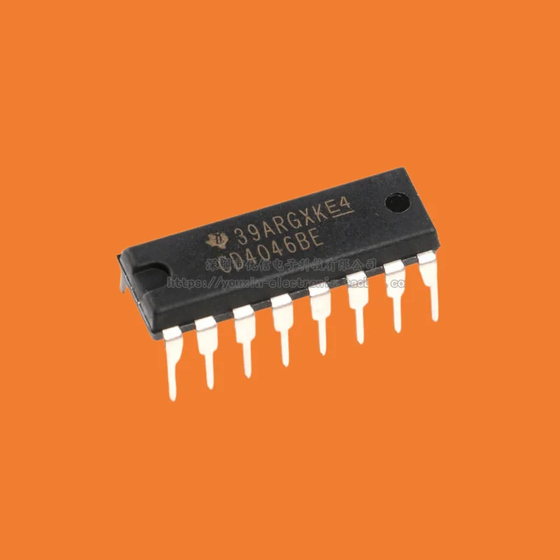 10pcs/Original genuine direct insertion CD4046BE DIP-16 link chip phase-locked loop