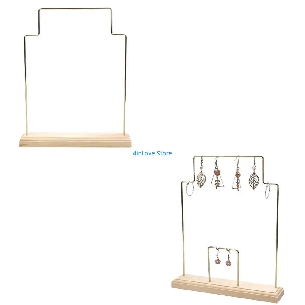 

T4MD Elegant Metal Jewelry Display Stand Stylish Storage Organizers Metal Jewelry Stand for Organizing Rings and Watches