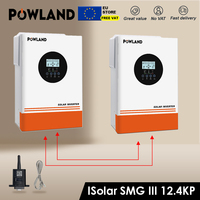 Powland MPPT Solar Inverer 12.4KW Off Grid 240A Charge Controller 48V PV Input 500V with WIFI Monitor BMS Support Parallel