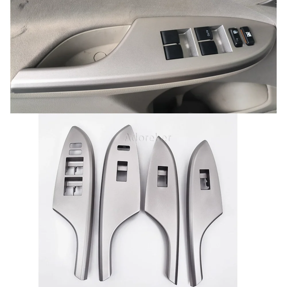 

4 шт. для Toyota Corolla 2006 2007 2008 2009 2010 2011 2012 2013 электрический переключатель управления подъемом окна, панель крышки, рамка