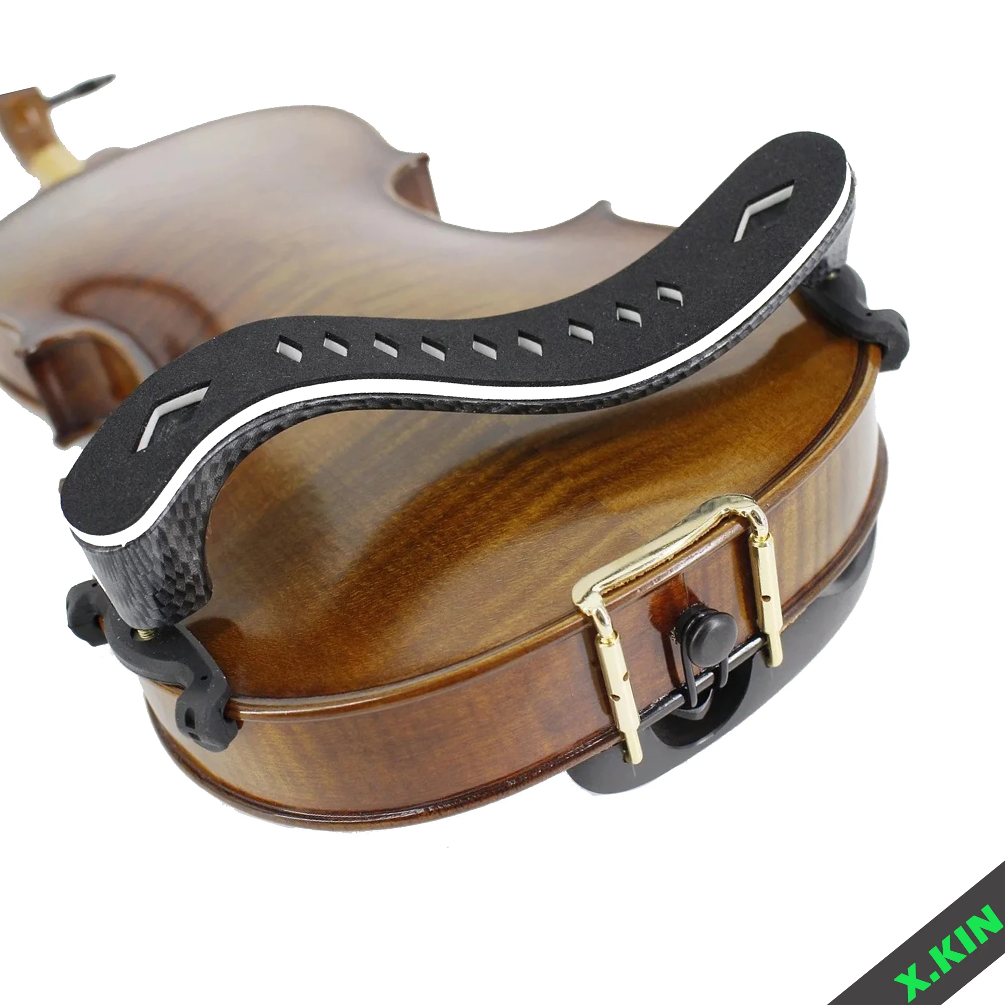 Breathable Fiberglass Sponge Design for Comfortable Violin Shoulder Rest. Adjustable Violin Shoulder Rest for Sizes 4/4, 3/4, 1/2, 1/4