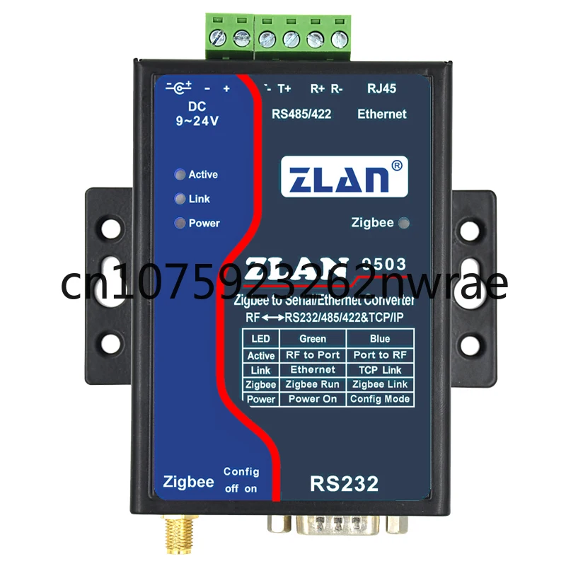 

ZLAN9503 Ethernet TCP/IP serial port RS232/485/422 to Zigbee Converter server device 2km distance industrial Data Transmission