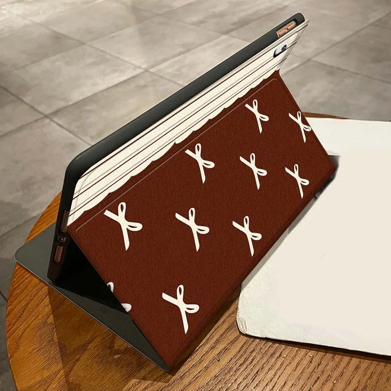 Cartoon bow Love For iPad Pro Air Mini 1 2 3 4 5 6 7 7th 8th 9th 10th 11th 10.2 9.7 10.5 10.9 11 12.9 Tablet Case