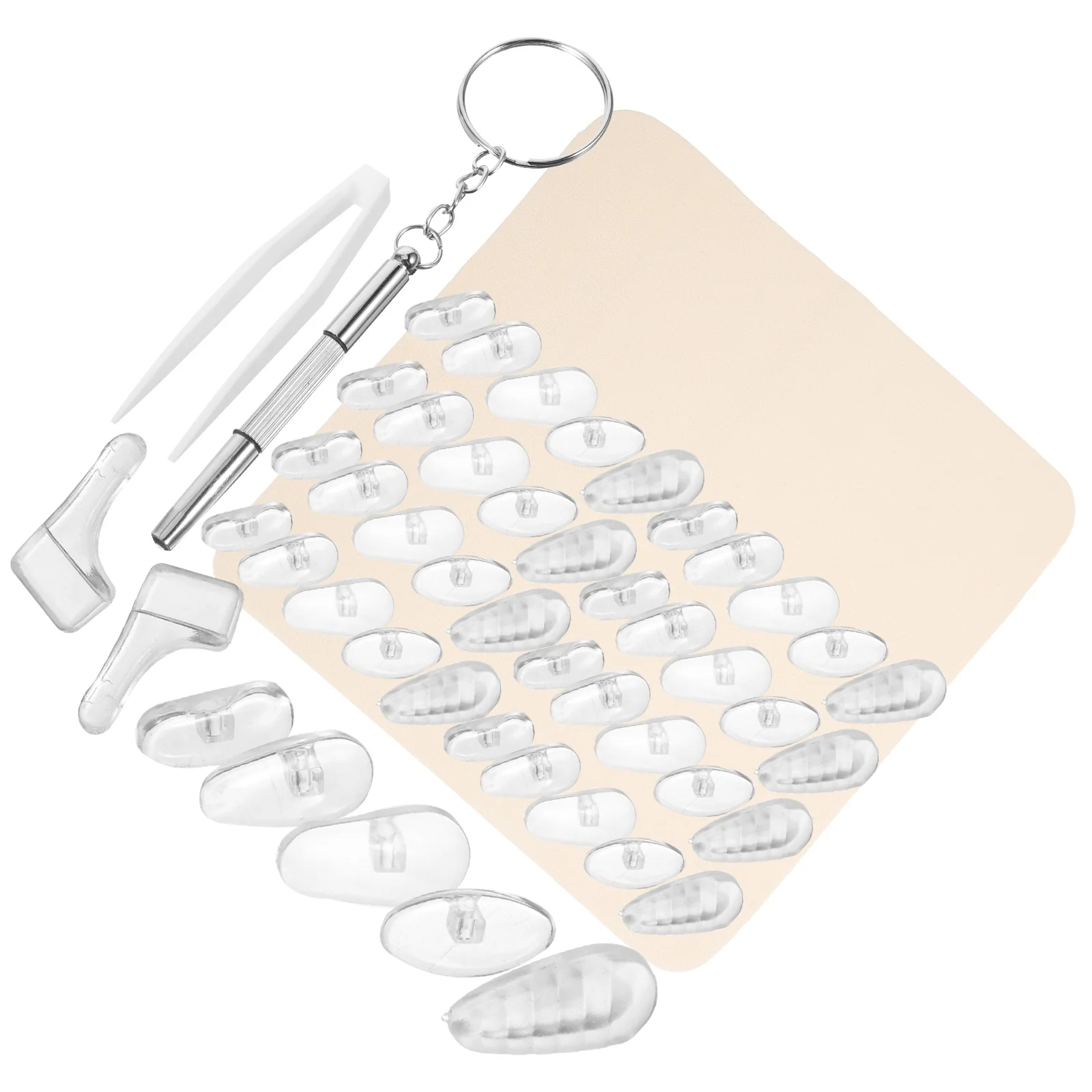 

1 Set Eyeglasses Repair Kit Replaceable Nose Pads Anti-Slip Comfort Fit Support Cushion Plastic Frames Sunglasses Accessories