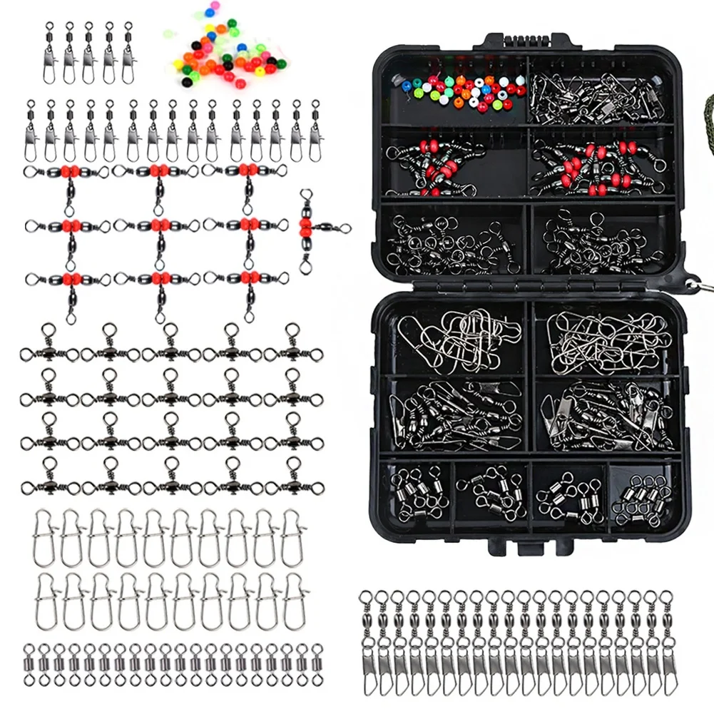 Swivel Connectors Fishing Tackle Set Boat Fishing 12*10*3.3cm Plastic And Aluminum Alloy Smooth Rotation Connectors