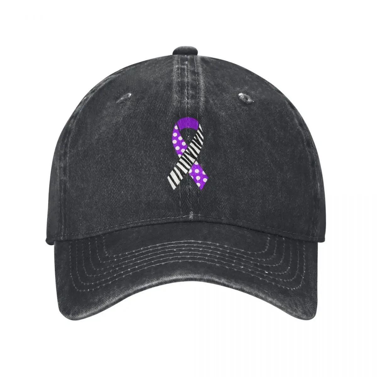 Purple and Zebra Print Awareness Ribbon (MCAS and EDS) Baseball Cap Horse Hat Sun Hat For Children Men Golf Wear Women's