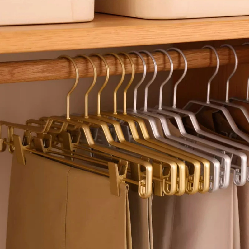 

5pcs/set Large Durable Non-slip Drying Aluminum Alloy Clothing Hanger Domestic Adult Hanging Coat Hanger Supplies Organizer
