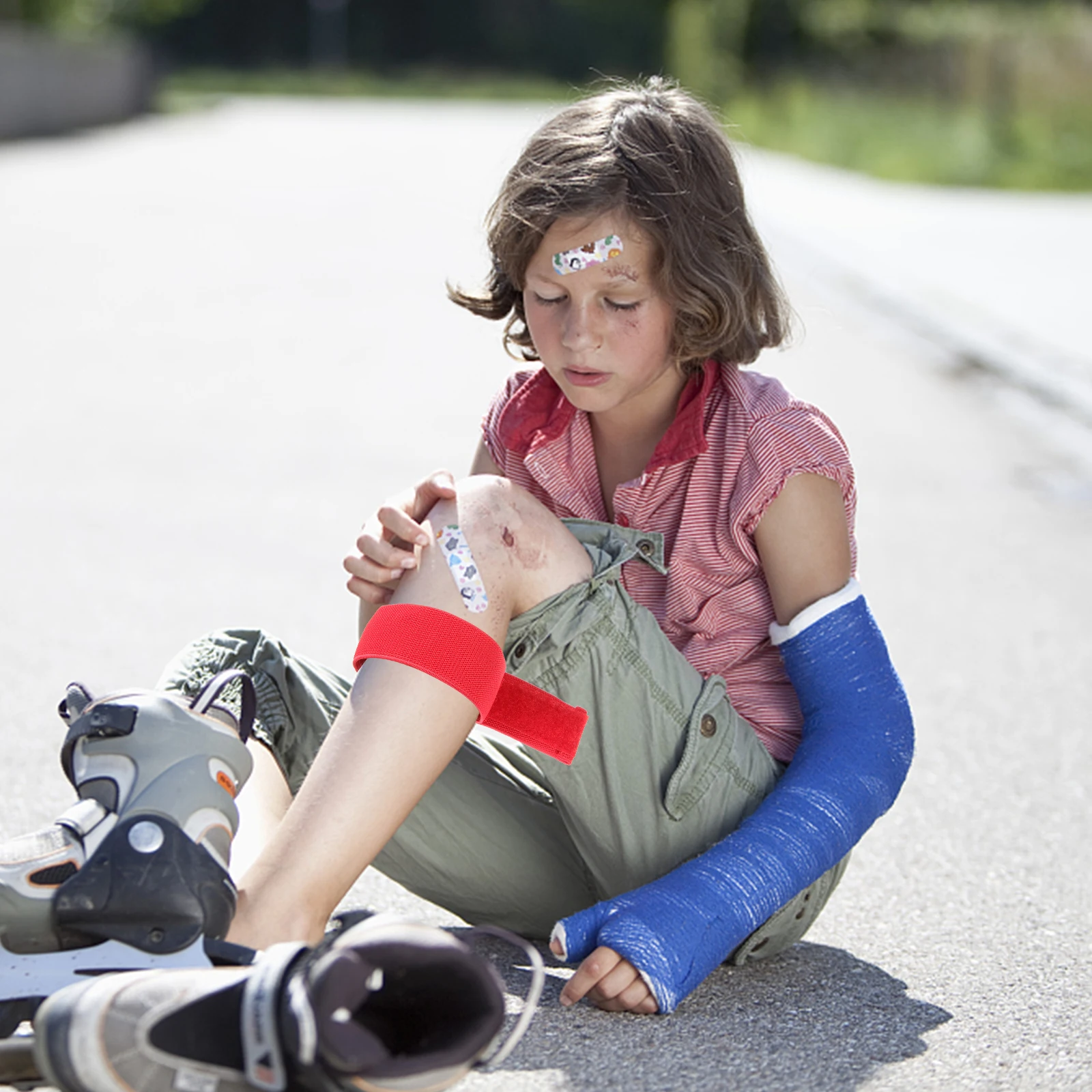 

2 шт., уличный эластичный кровоостанавливающий жгут, 1 красный, большой размер, безопасный для кожи, для остановки кровотечения