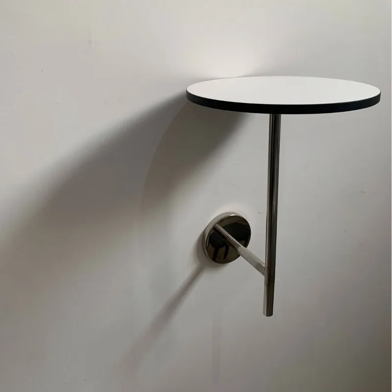 Cake shop cafe wall mounted small round table wall mounted table booth table