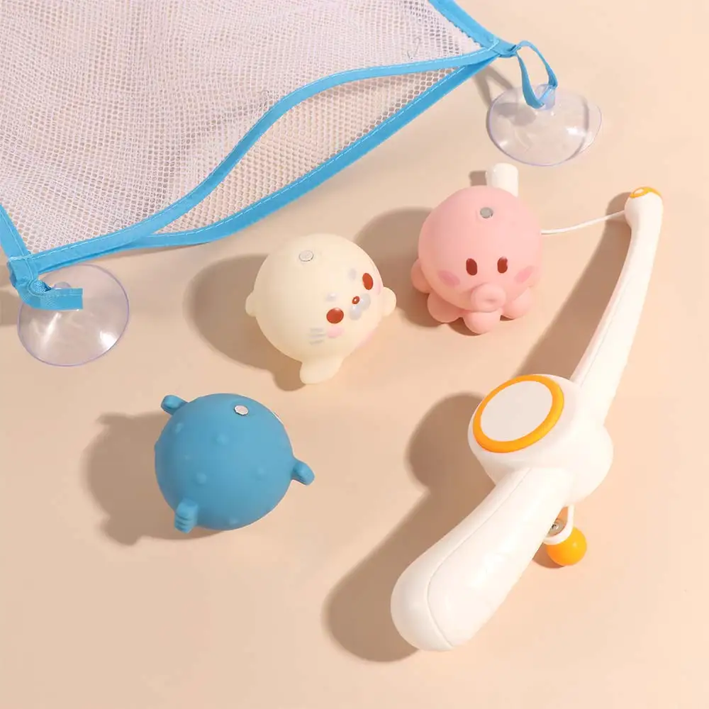 Family Games Magnetic Children's Fishing Sea lion Pufferfish Bathroom Fishing Plastic Fishing rod Fishing Water Chilren