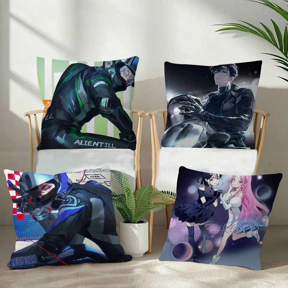 Cute A-Alien Stage Anime Pillow Dust Cover Bedroom Kids Party Decoration Pillowcase Birthday Children Gift