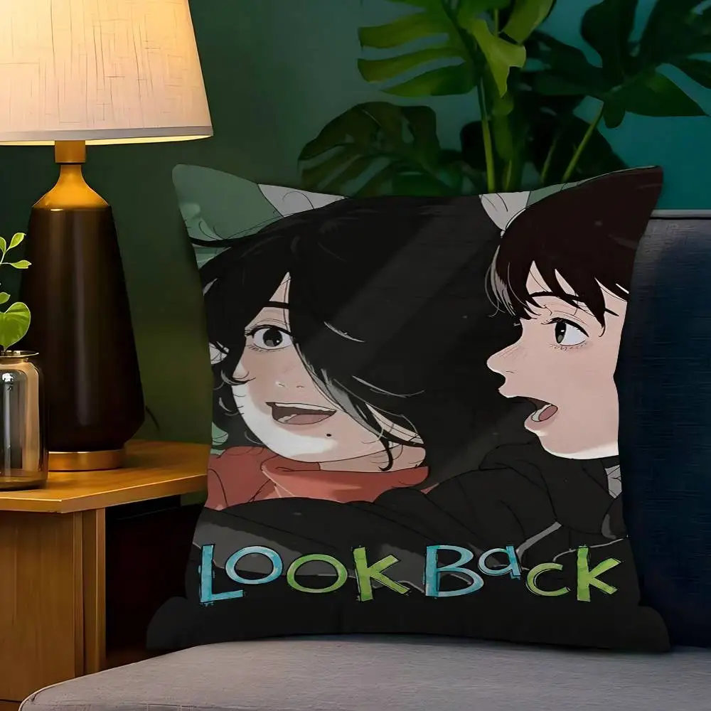 

Anime Look Back Cushion Cover Car Throw Pillow Case For Sofa Car Christmas Gift