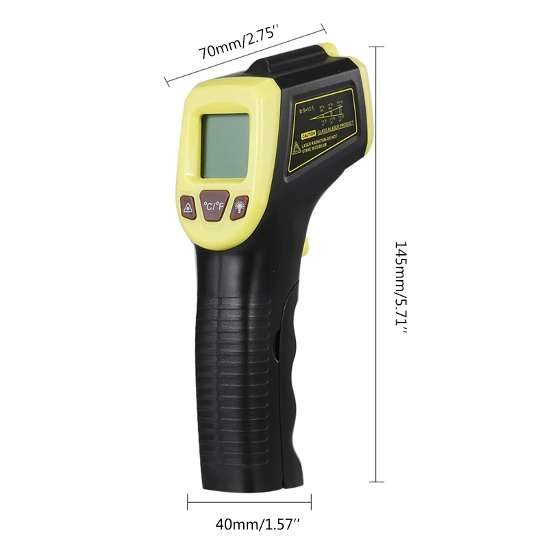 IR High Temperature Gun -50~600℃/-58~1112℉ GM320 Industrial Infrared Thermometer Non-Contact Pyrometer LCD DropShip