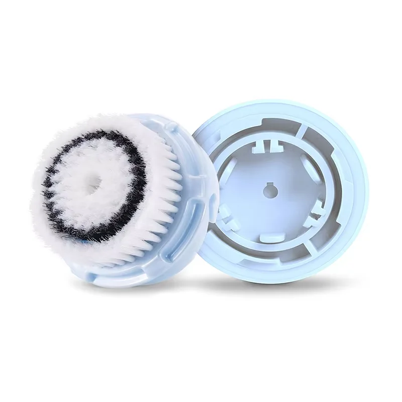 رؤوس فرشاة تنظيف الوجه اليومية للتنظيف العميق للمسام البشرة الحساسة لينة التقشير سيليكون رؤوس فرشاة الوجه أدوات العناية بالبشرة #3