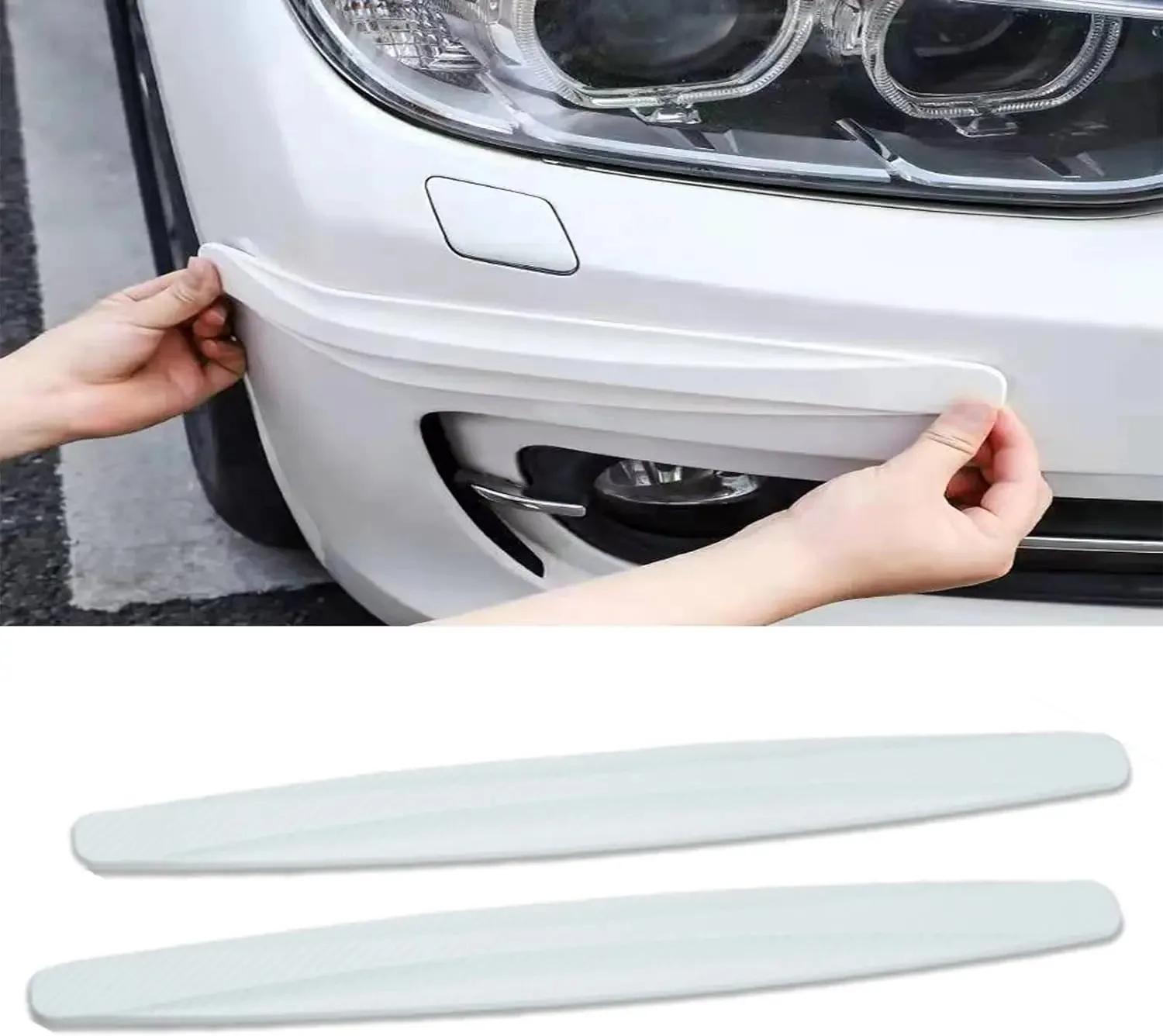 Car Exterior Decor Strip Bumper Corner Guard Anti-scratch Anti-collision Protective Sticker