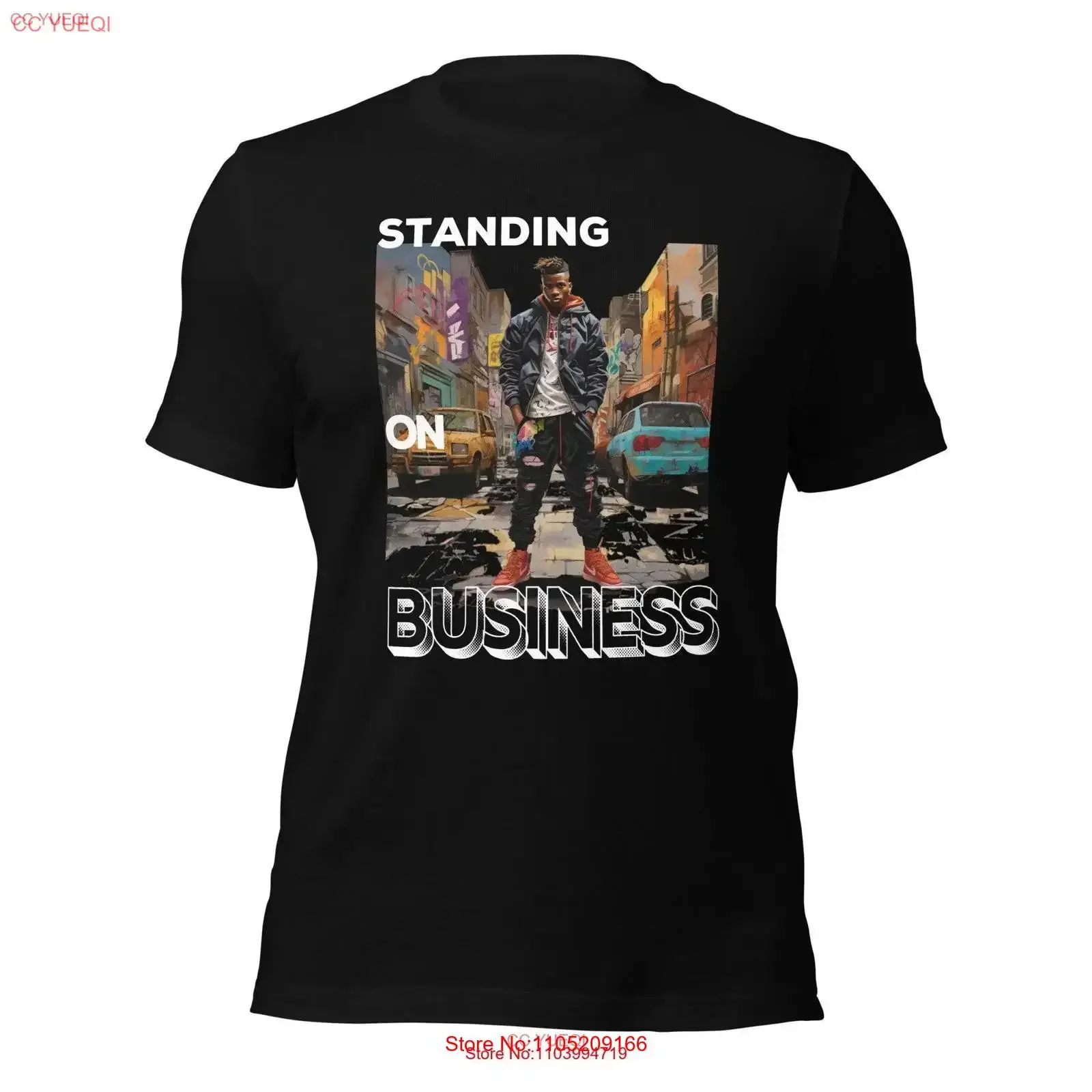 Standing On Business Urban T Shirt A Stylish Statement of Ambition and Determination for Innovators Hustlers vintage Washed