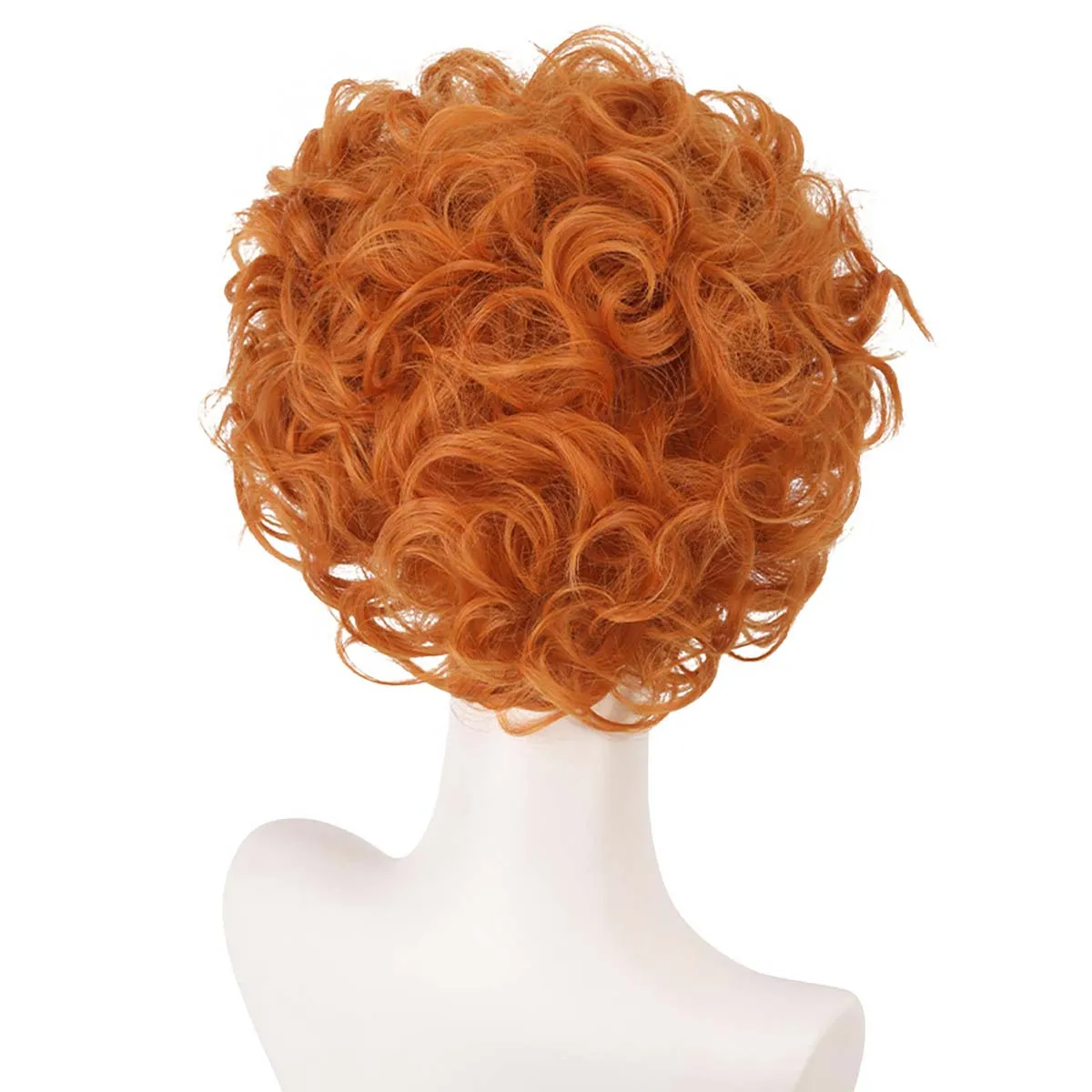Mutandine e calze da uomo con reggicalze Cosplay Burifu Breve parrucca corta arancione riccia