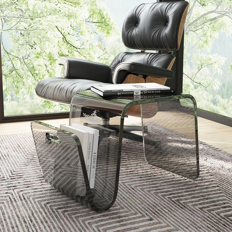 Minimalist Acrylic Side Table Living Room Coffee Table Side Table Transparent Home Sofa Bedroom Side Tables Magazine Rack