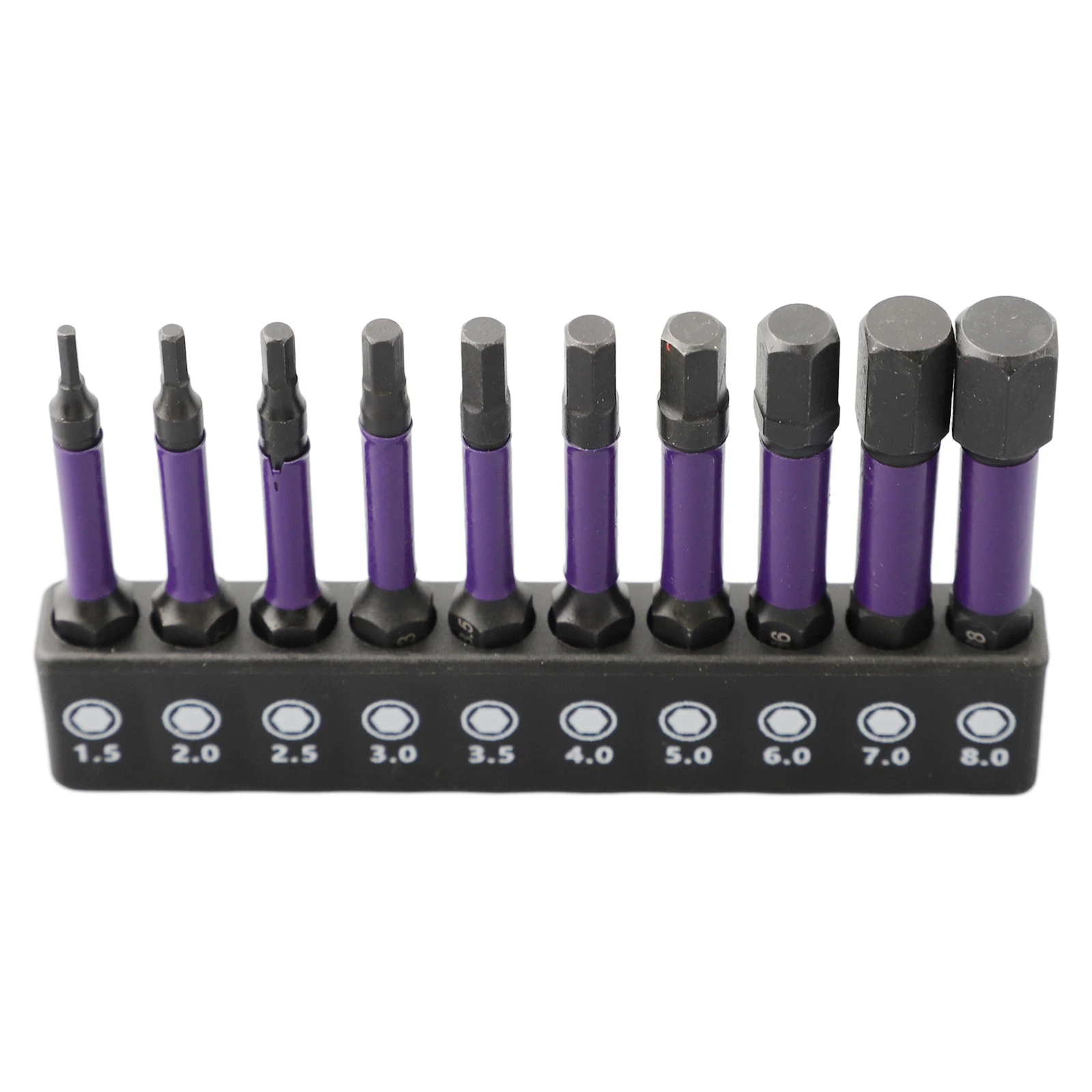 10Pc Hex Head Screwdriver Bit 1/4 Shank Magnetic Batch Head Screwdrivers Bit Holder H1.5-H6 Pneumatic Screw Driver Wrench Tool