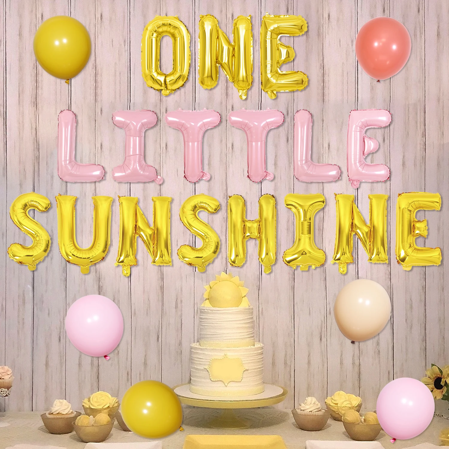 Sunshine 1st Birthday Party Decor Sun Balloon Garland ArchKit for First Trip Around The Sun Theme Birthday Groovy Party Supplies