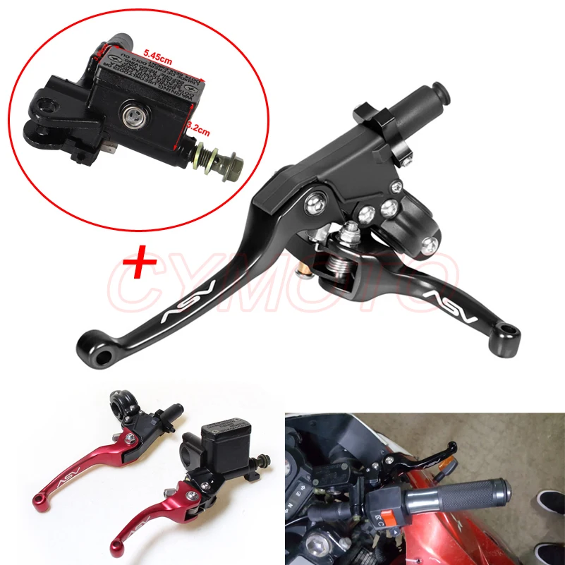 Universal Motocross Pit Dirt Bike CNC Aluminium ASV Brake Clutch Levers Handle For Honda Triumph Yamaha Suzuki Benelli Ducati