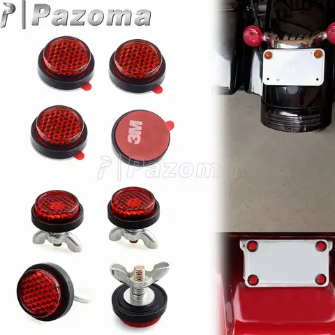 후면 번호판 안전 반사판 오토바이 반사 스티커 Kawasaki Ninja Versys Vulcan Honda CB CBR PCX Forza CMX BMW