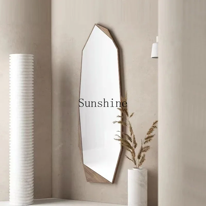 American retro special-shaped fitting mirror antique full-body mirror  FT