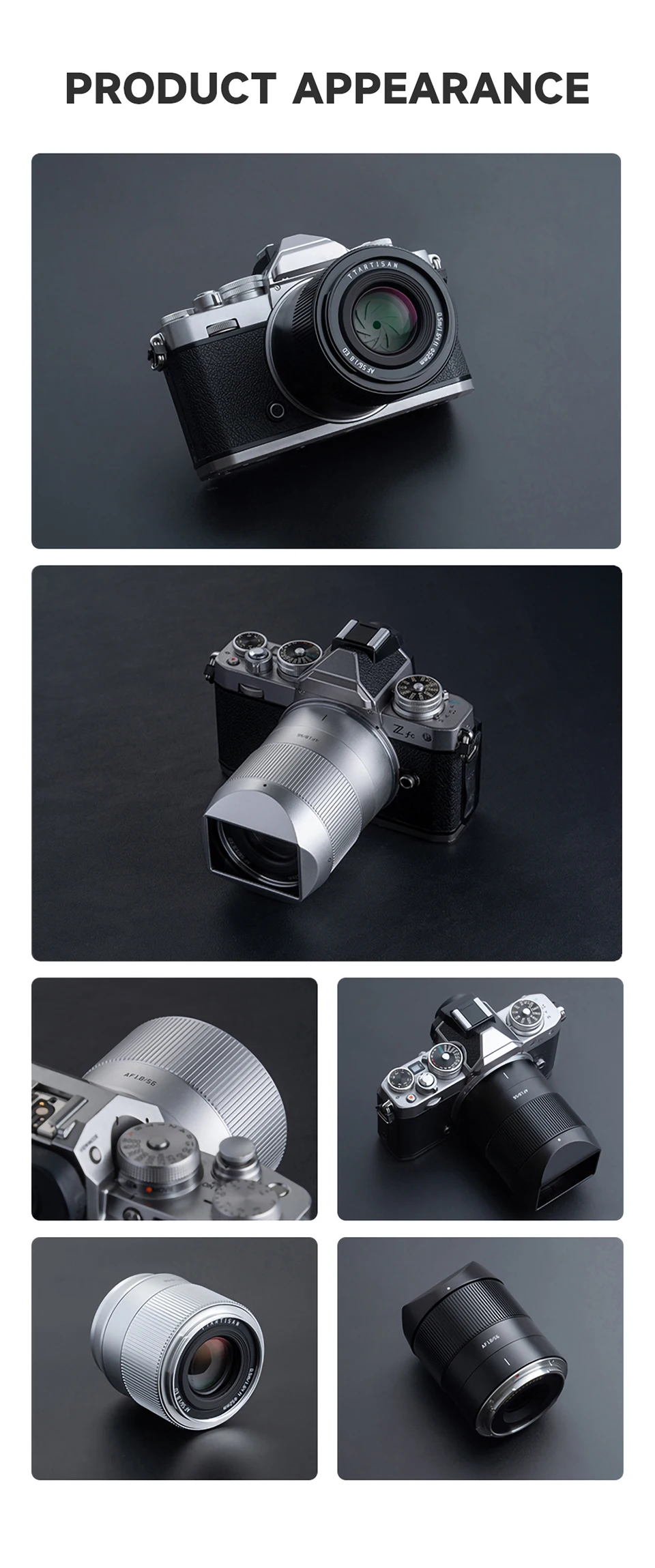 TTArtisan AF 56mm F1.8 Große Blendenöffnung Kameraobjektiv für Porträtfotografie mit Sony E Fujifilm XF Nikon Z Anschluss ZV-E10 A7R III – Detail 22