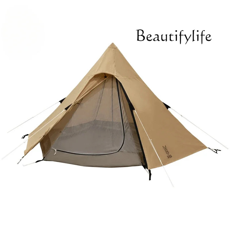 

Nordic top tent outdoor overnight portable folding camping camping equipment thickened full set