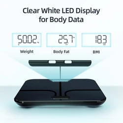 HAIZHIHUI Smart Body Weight Scales with 8 Electrodes Body Composition Analyzer Bioimpedance Scales Weight Loss Fitness Scale