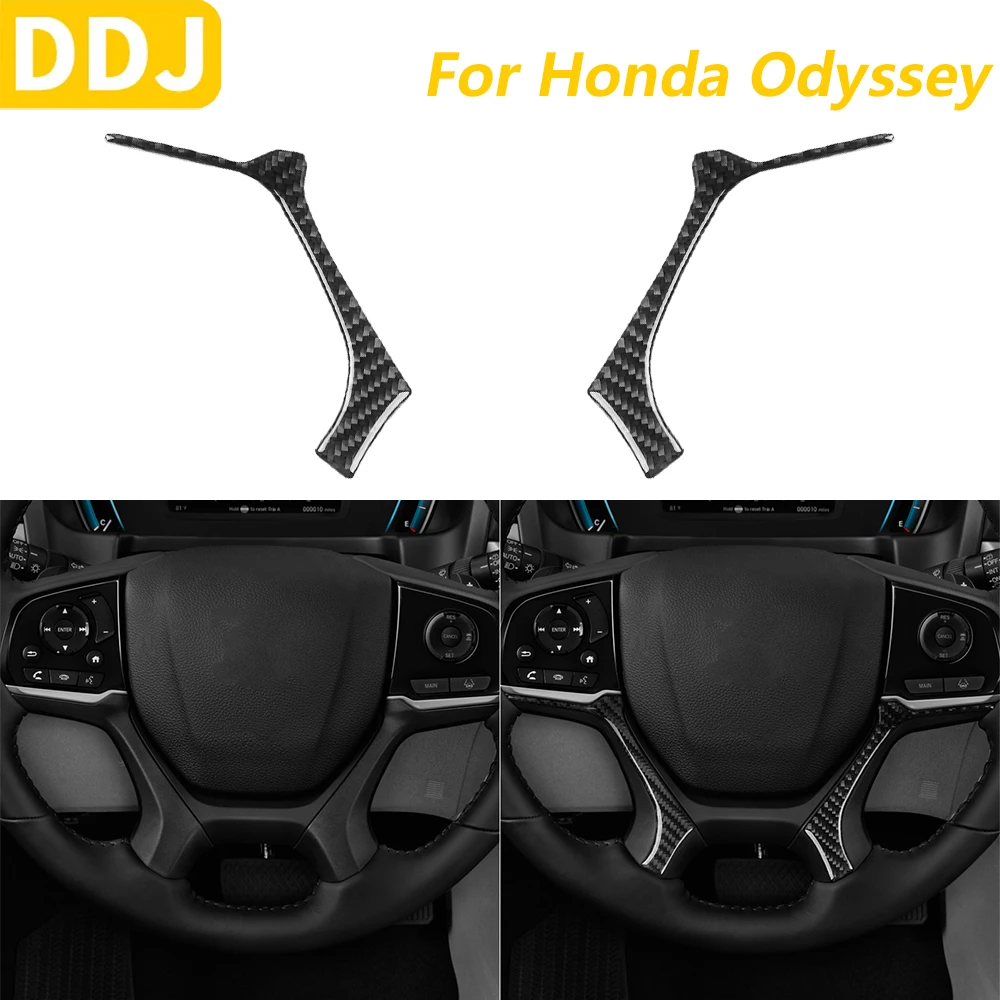 

Для Honda Odyssey 2018-2025 углеродное волокно, рулевое колесо, подбородок, декоративные полоски, автомобильные аксессуары, наклейка для украшения интерьера