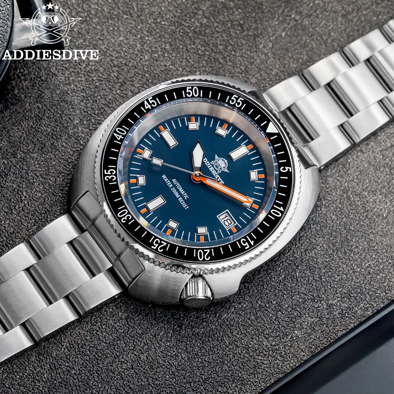 ADDIESDIVE 41MM Automatic Mechanical Watches Sapphire Glass Stainless Steel Luxury Men's Watch BGW9 Luminous 20Bar Diving Watch