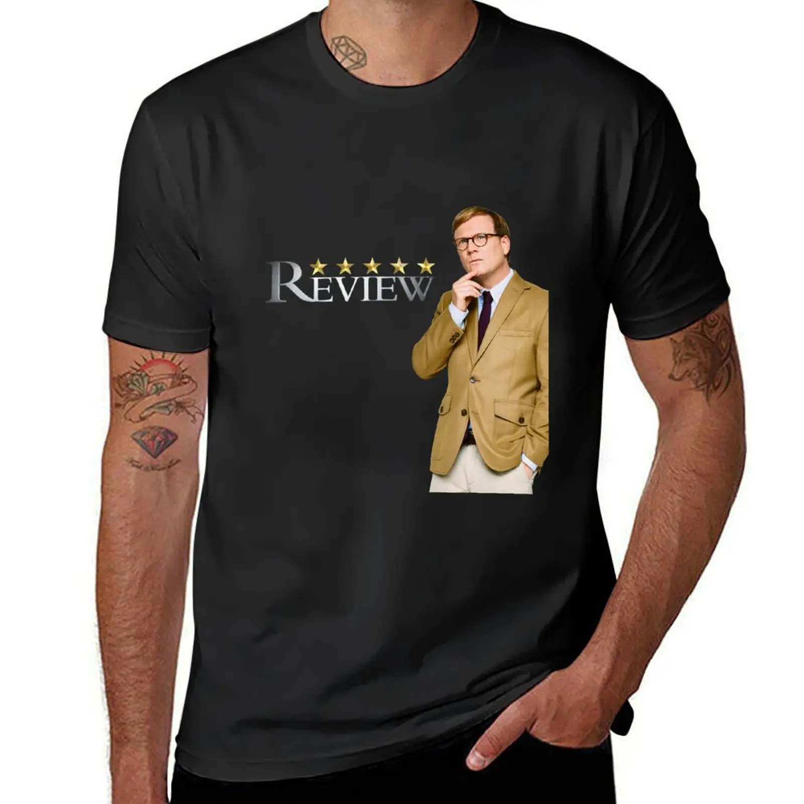 Review With Forrest MacNeil T-Shirt summer tops sports fans Blouse mens t shirts pack