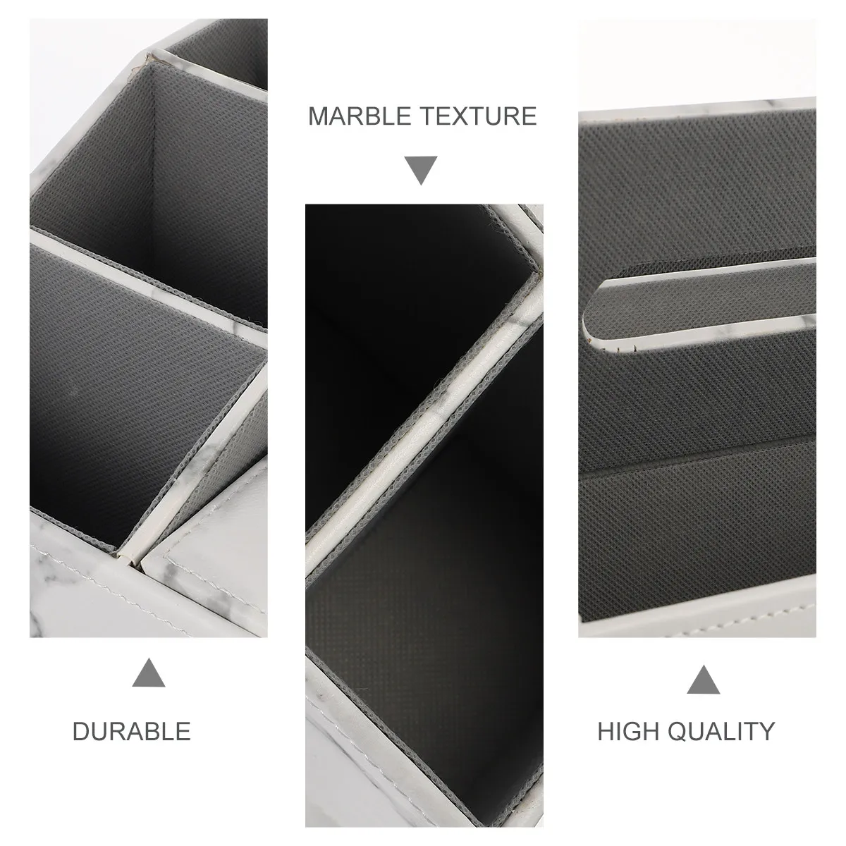 

Настольный органайзер с мраморной текстурой, 1 шт., коробка для салфеток, держатель для пультов, многофункциональное хранилище для дома и офиса