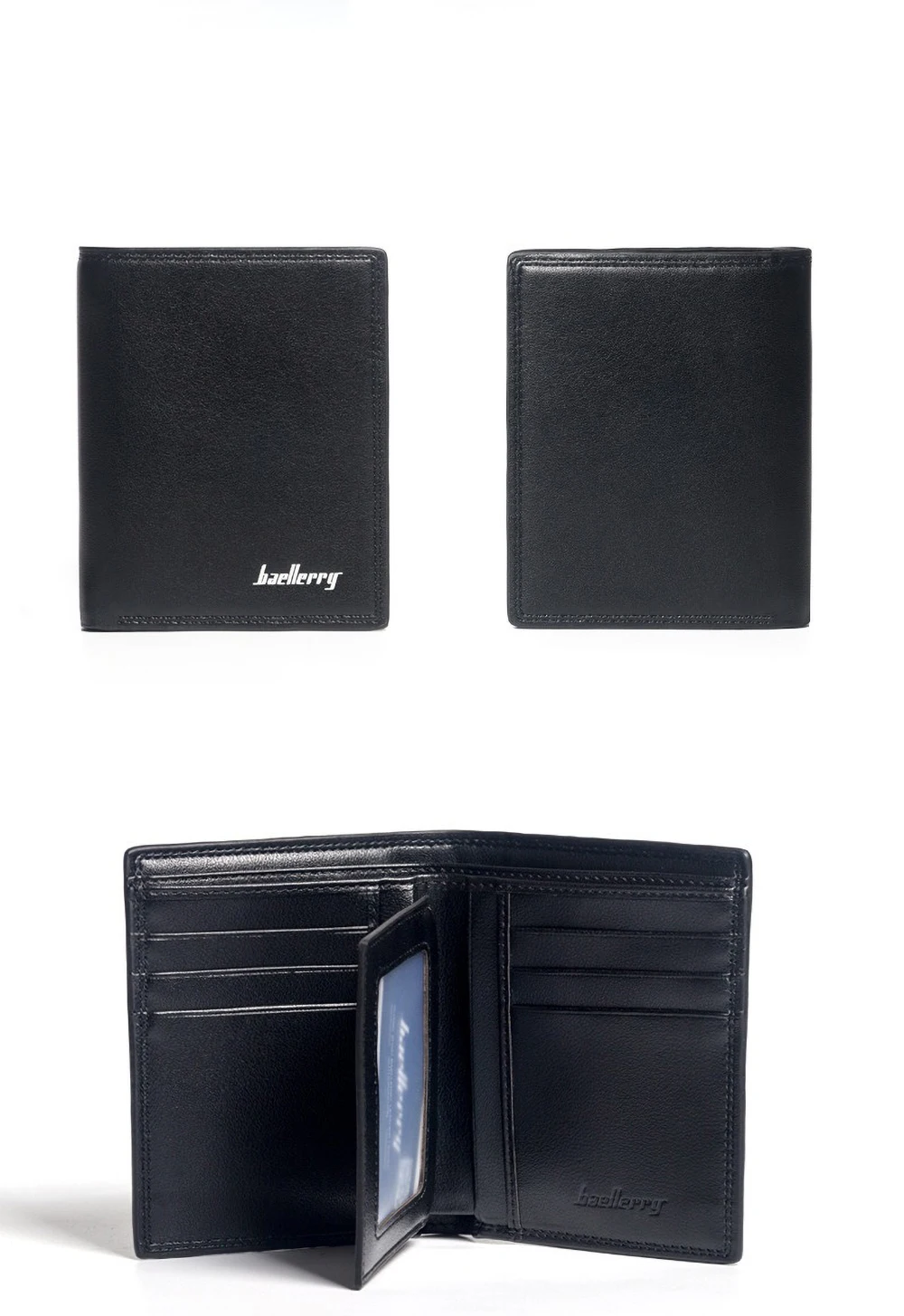 Baellerry Butterweiche, schlanke Geldbörse für Herren, minimalistischer Kartenhalter aus PU-Leder – Vordertasche, RFID-blockierender Geld-Organizer – Detail 16